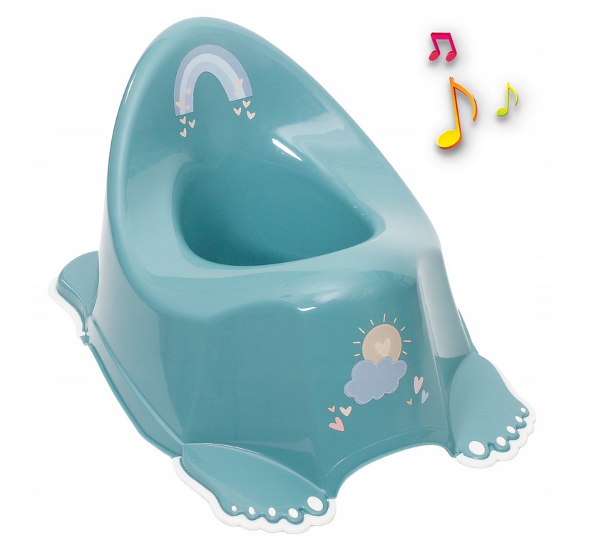 Tega Baby Nočník s protiskluzovou funkcí a melodií Eco Duha - tyrkysová
