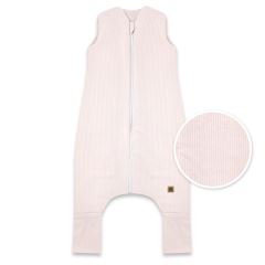 Spací vak se zahrnovacími nohavičkami, Soft Interlock, proužek, růžový, vel. M (1)