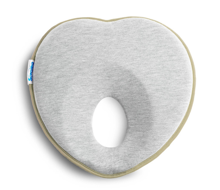 Ergonomický, tvarující polštářek pro miminko BASIC - šedá, béžová