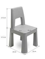 Sada dětského nábytku TOYZ MONTI 1+2, mátová/bílá (573617)