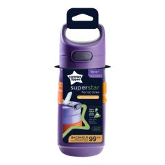 Dětský bidon Tommee Tippee Flip Top nekapající 500 ml, 18m+, fialový (1)