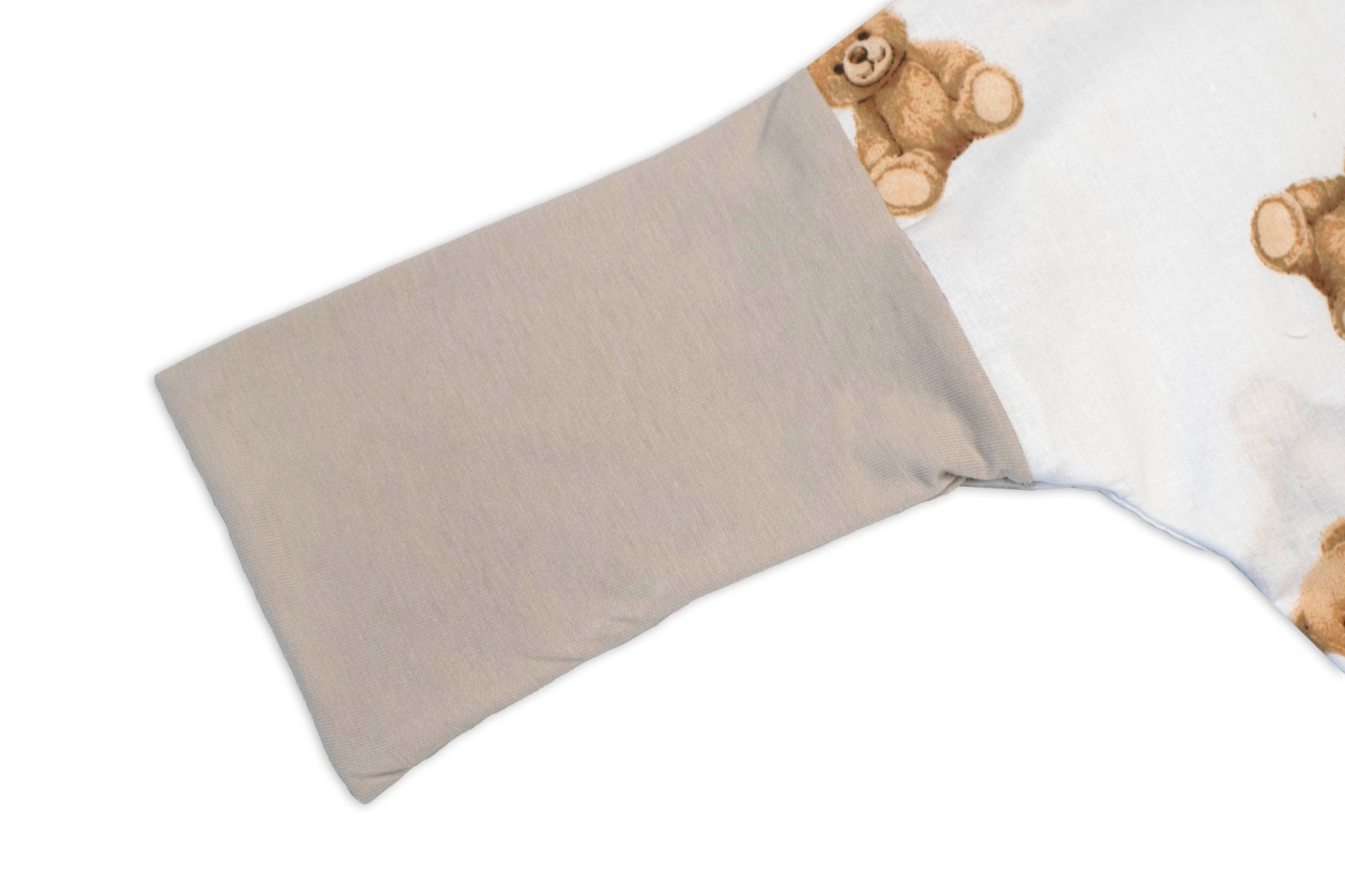 Letní spací vak se zahrnovacími nohavičkami, bavlna, Míša - bílý s potiskem, M