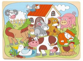 Woody Naučné dřevěné puzzle - Farma Woody Naučné dřevěné puzzle - Farma