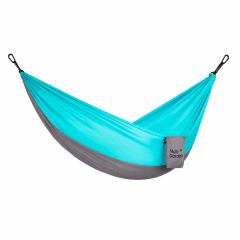 Zahradní houpací síť MultiGarden 290×140 cm – nosnost 300 kg, modrá,šedá (4)