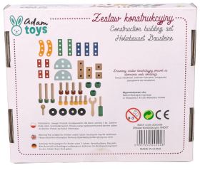 Dřevěná konstrukční sada pro děti, 40 dílů Adam Toys (9)