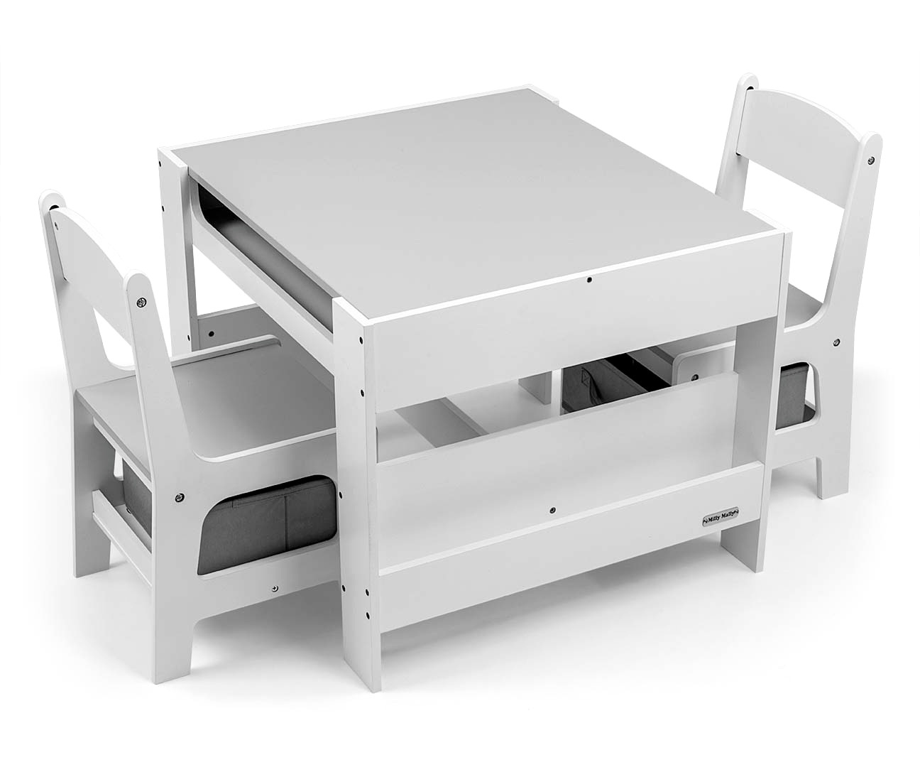 Sada nábytku pro děti - sv. šedá