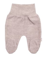 Pletené kojenecké polodupačky Hand Made, Baby Nellys, béžové (1)