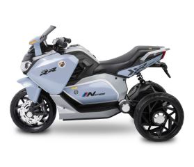 Elektrická tříkolová motorka pro děti TOYZ – 2 motory, LED, USB, modrá (8)