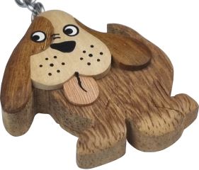 2Kids Toys Dřevěná klíčenka velká Pes (2)