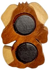 2Kids Toys Dřevěná magnetka velká Pes s kostí (2)