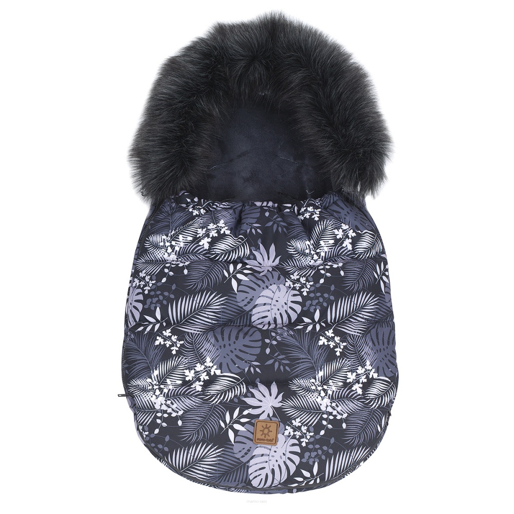 Zimní fusak COMBO 3v1 s kožešinkou, Palmy, 114 x 52 cm