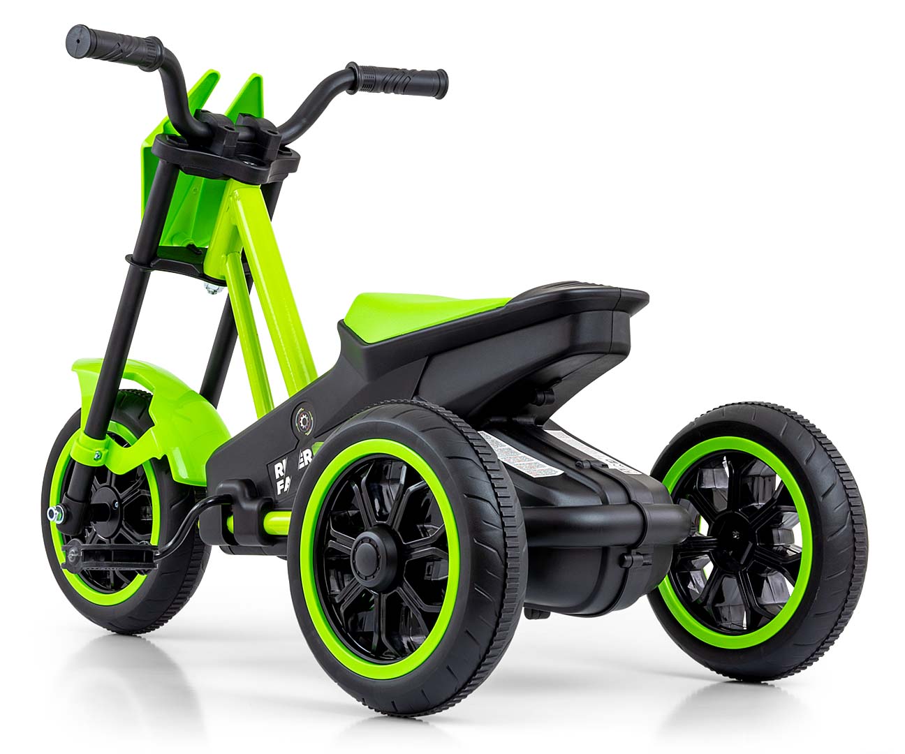 Dětská motokára RIDER – šlapací gokart, 3+, nosnost 30 kg - zelená