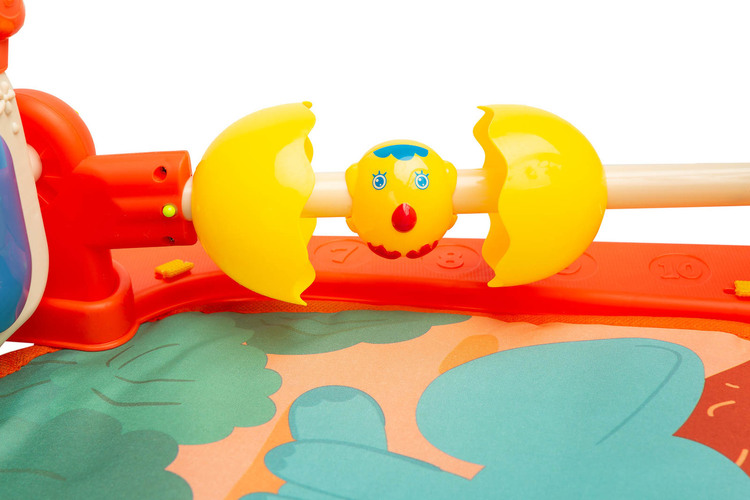 Vzdělávací edukační hrací podložka se zvuky TOYZ ZOO - oranžová