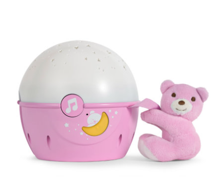 Chicco Projektor s melodií Next 2 Stars - Medvídek růžový