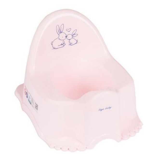 Nočník s melodií Eco Bunny - růžový