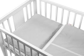 Baby Nellys Luxusní 3-dílná sada Mantinel s povlečením Royal Baby - šedá (3)