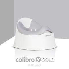 Dětský nočník, ergonomický Solo cool – šedý, bílý (1)