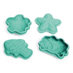 Bigjigs Toys Silikonové formičky zelené Eggshell (1)