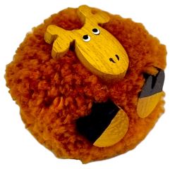 2Kids Toys Dřevěná magnetka velká pompon Žirafa (2)