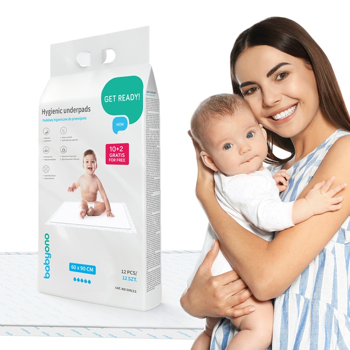 Hygienické podložky 60×90 cm 12 ks (10+2 zdarma) – savé, nepromokavé