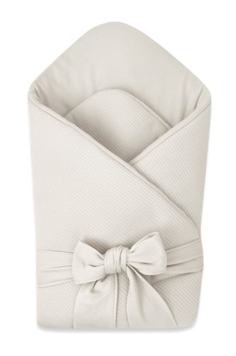 Luxusní zavinovačka SOFT pro miminko 75x75 cm - sv. béžová