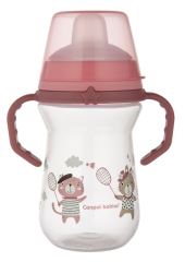 Nevylévací hrníček Canpol Babies s měkkým náustkem - Bonjour, růžový, 250 ml (2)