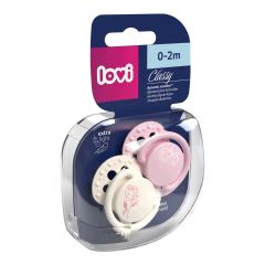 Dudlík LOVI Classy 0-2 m, 2 ks – Petite Rose girl (3)