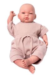 Baby Nellys 2-dílná mušelínová soupravička, tričko + kraťasky BOY, béžová (3)
