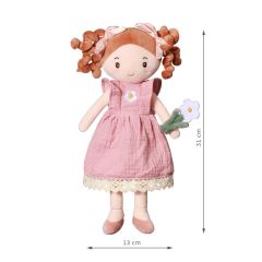 Panenka mazlíček Lily, mušelínové šatičky, BabyOno (3)