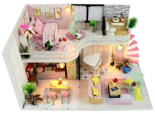 2Kids Toys miniatura domečku Dům Anniny růžové melodie (2)