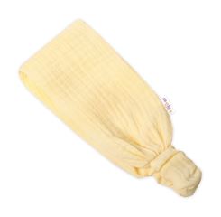 Lehká mušelínová čelenka Bandana, žlutá (2)
