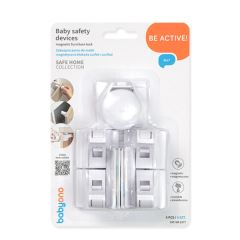 Magnetická pojistka na skříňky BabyOno 4 ks, nalepovací