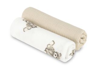 Mušelínové pleny krešované 60×75 cm Teddy beige – sada 2 ks Mušelínové pleny krešované 60×75 cm Teddy beige – sada 2 ks