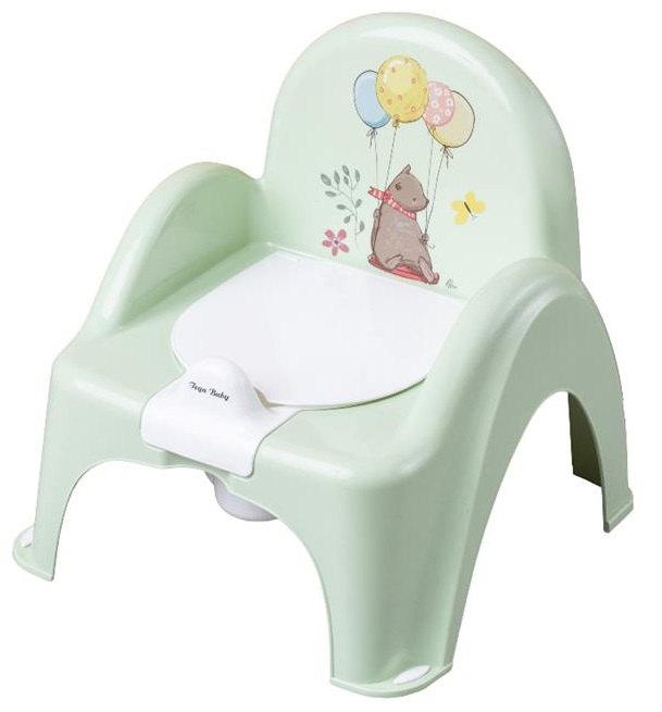 Tega Baby Nočník/židlička Medvídek - sv. zelený