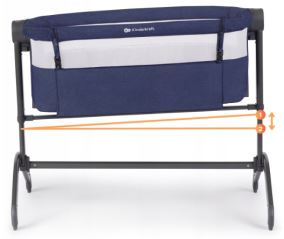 Kinderkraft Dětská přídavná postýlka 2v1, Bea - jeans (4)