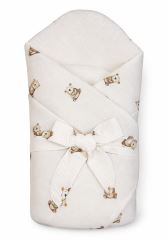 Mušelínová zavinovačka SOFT na zavazování, Medvídek