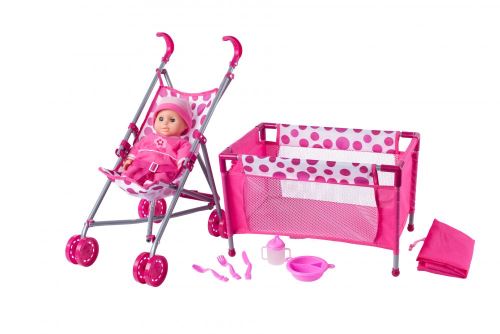 Woody Baby sada 4 v1 - růžová