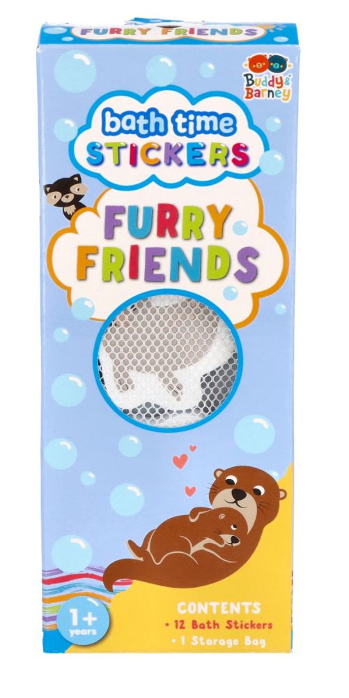 Buddy & Barney Pěnové samolepky do vany Chlupáči 12 ks