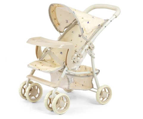 Sportovní kočárek pro panenky - Kate  - béžový