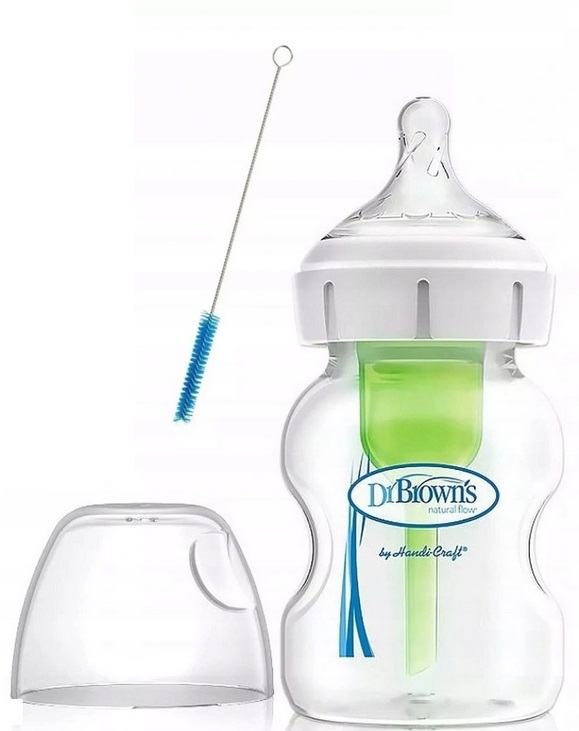 Dr.Browns skleněná láhev antikolik Options+ široké hrdlo- 150ml