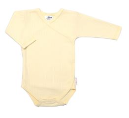 Praktická 5-dílná žebrovaná soupravička do porodnice Baby Nellys BOY, žlutá (5)