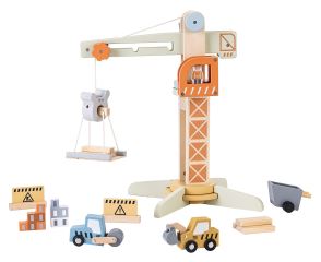 2Kids Toys Dřevěný jeřáb s příslušenstvím 2Kids Toys Dřevěný jeřáb s příslušenstvím
