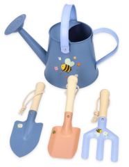 Zahradní set pro děti Adam Toys – 4 ks, modrý, 3+ Zahradní set pro děti Adam Toys – 4 ks, modrý, 3+