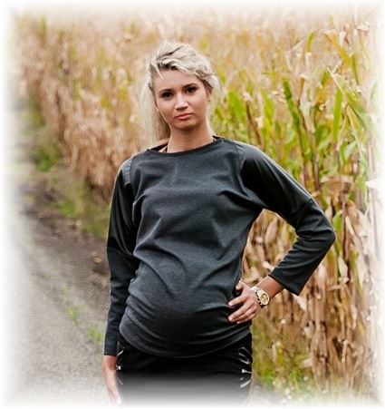 Be MaaMaa Těhotenské triko/halenka ELPIS dl. rukáv, vel. S/M (66856)