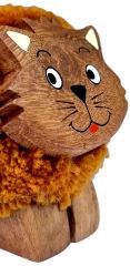 2Kids Toys Dřevěná figurka XL pompon Kočka (3)