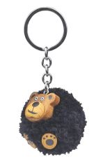 2Kids Toys Dřevěná klíčenka pompon Medvěd (1)