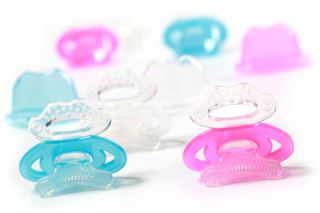 Kousátko silikonové - masážní "dudlík" (1)