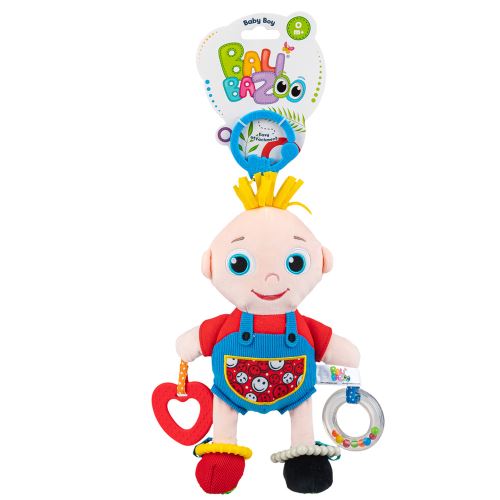 Závěsná panenka Baby Bali Bazoo – kontrastní barvy, kousátko (2)