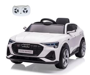 Elektrické autíčko Audi E-Tron Sportback 12V s dálkovým ovládáním a LED, bílé (2)