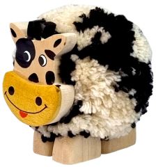 2Kids Toys Dřevěná figurka XL pompon Kráva (1)